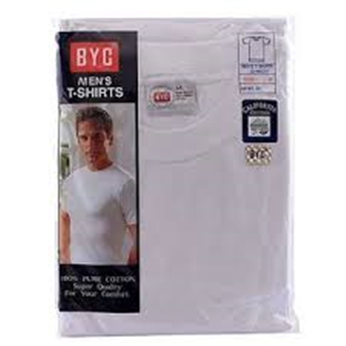 BYC MEN'S T-SHIRT R-NECK WHITE