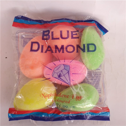 6pics BLUE DIAMOND BIG BALLS NAPHETHALENE EGGS 