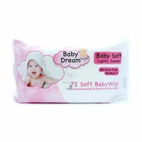 BABY DREAM 72PCS LIGHTLY SCENTED WIPES