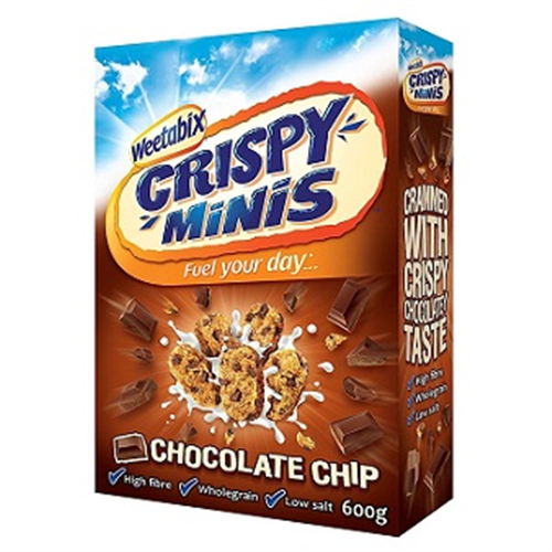 600G WEETABIX CRISPI MINIS CHOCOLATE CHIP