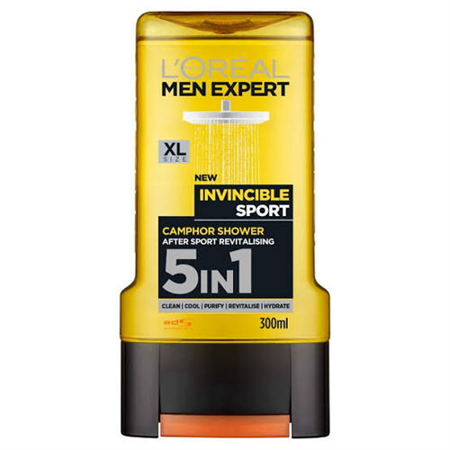 300ML LOREAL MEN EXPERT BODY WASH NEW INVICIBLE