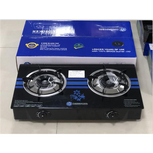 THERMOCOOL GAS COOKER 2 HOB GLASS TOP