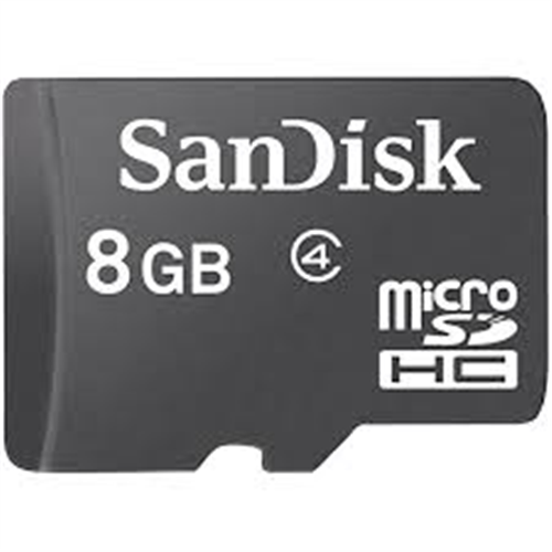  SANDISK MEMORY CARD - 8GB