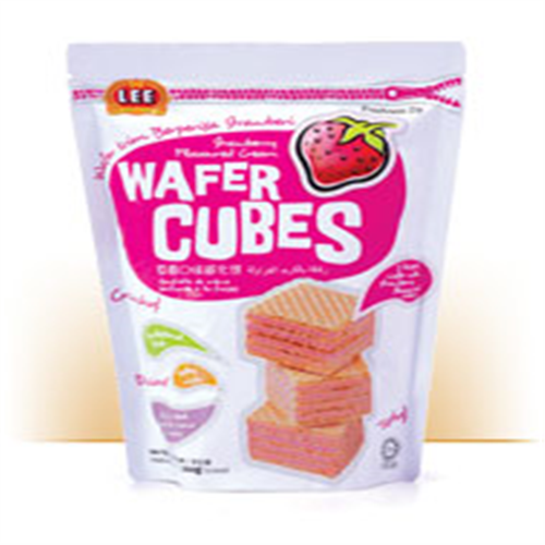 90G LEE WAFER CUBES STRAWBERRY CREAM