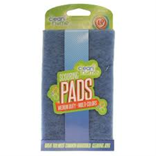 CLEAN HOME SCOURING PADS MEDIUM DUTY 