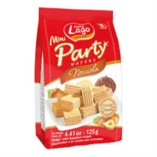 125G GASTONE LAGO MINI PARTY WAFERS NOCCIOLA