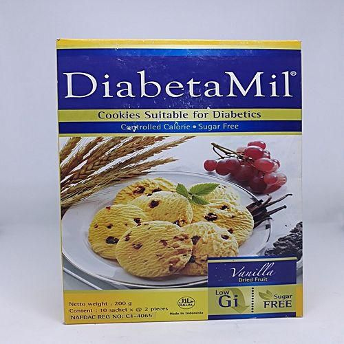 DIABETETAMIL COOKIES VANILLA DRIED FRUIT