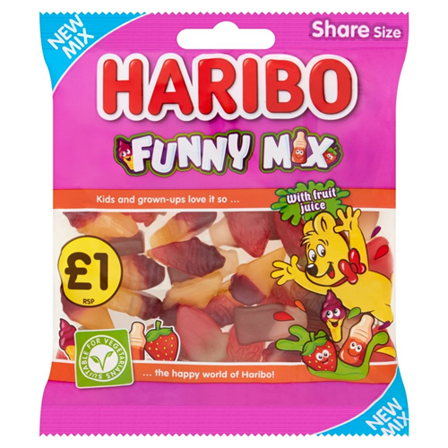 180G HARIBO FUNNY MIX FLAVOUR