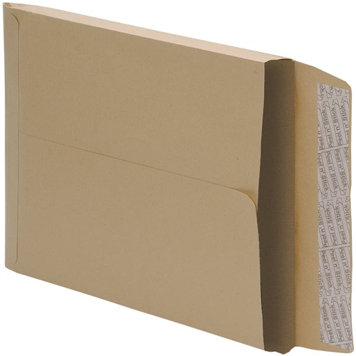 CATTLEAXE MANILLA ENVELOPES FULSCAP PEAL AND SEAL BROWN