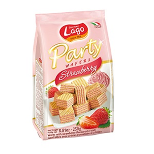 LAGO PARTY WAFERS STRAWBERRY