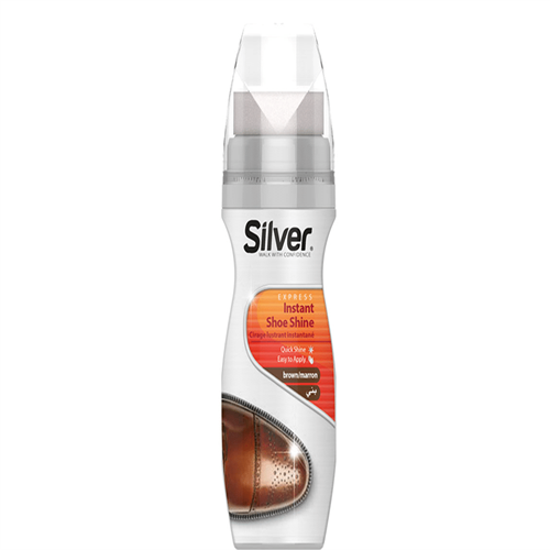 75G SILVER BROWN INSTANT SHOE SHINE LIQUID POLISH