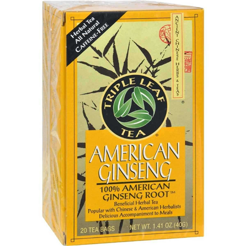 Triple Leaf American Ginseng Root Tea 