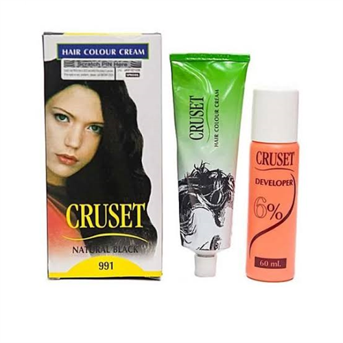 60ML CRUSET NATURAL BLACK HAIR COLOUR CREAM