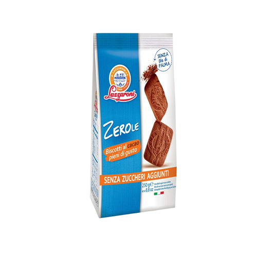 LAZZARONI ZEROLE SUGAR FREE CACAO SHORT BREAD BISCUIT