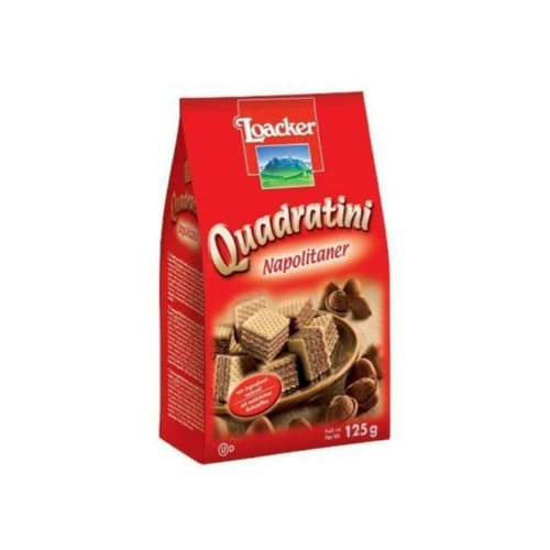 Loacker Quadratini Wafers Cookies (Napolitaner) 125g