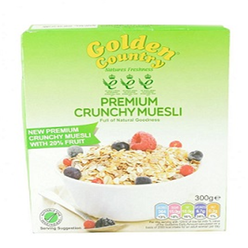 300G GOLDEN COUNTRY PREMIUM CRUNCHY MUESLI