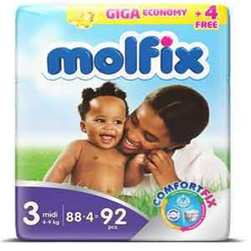 Molfix baby diapers Jumbo size 2