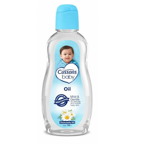 CUSSONS BABY OIL BLUE 400ML 