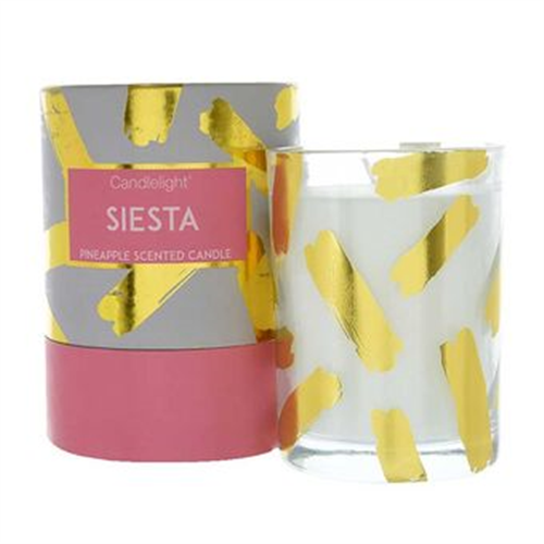 CANDLE LIGHT SIESTA PINEAPPLE SCENTED CANDLE