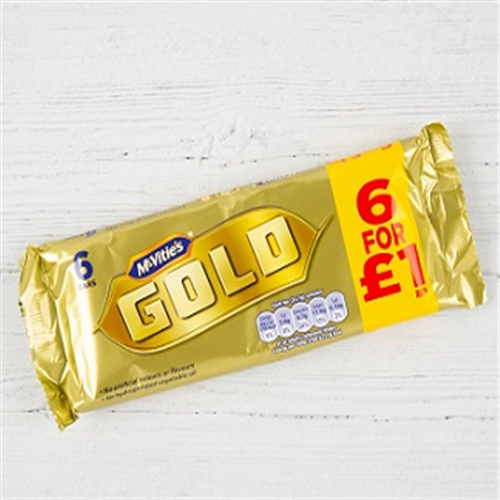 132G MCVITIE'S GOLD CRUNCHY BISCUIT 6BARS