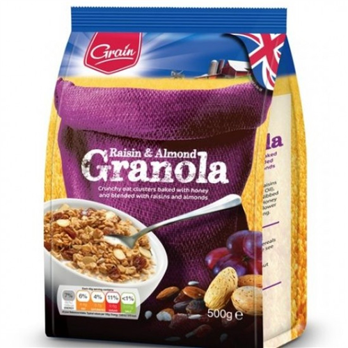 500G GRAIN RAISIN & ALMOND GRANOLA