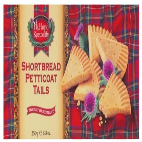 Highland Speciality - Scottish Shortbread Petticoat Tails - Family Biscuit Assortment 250gram Pack