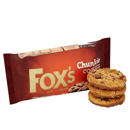 175G FOX'S CHUNKIE COOKIES EXTREMELY CHOCOLATEY