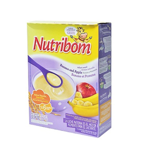 350G NUTRIBOM BANANA & APPLE CEREAL