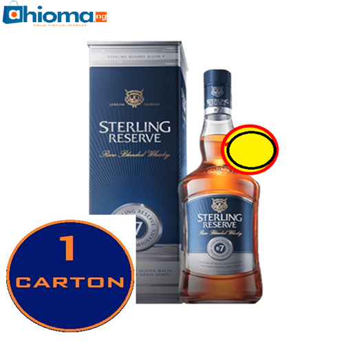 CARTON of Sterling Reserve Premium Whisky B7 (1pack)
