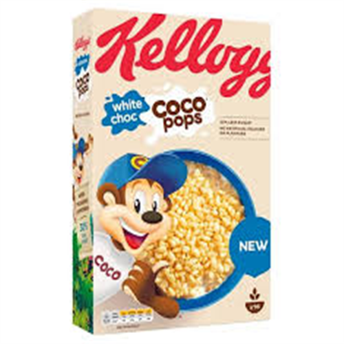 480G KELLOGGS WHITE CHOC COCOPOPS