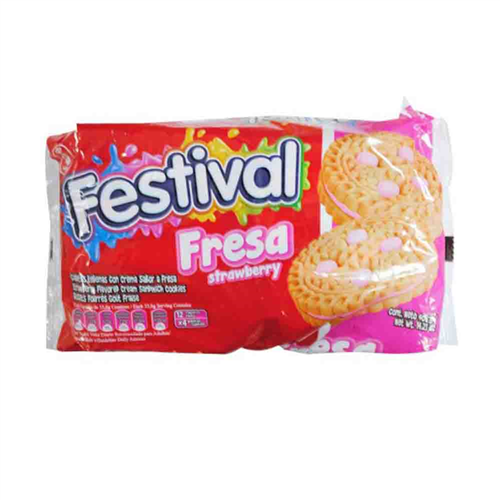 600G FESTIVAL FRESH BISCUITS/CHIPS STRAWBERRY