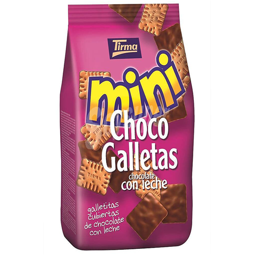 125G TIRMA MINI CHOCO GALLETTA MILK CHOCOLATE