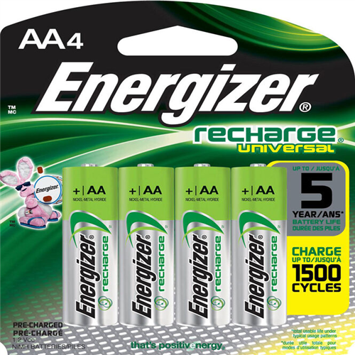 AA ENERGIZER RECHARGEABLE DIGITAL BATTERY