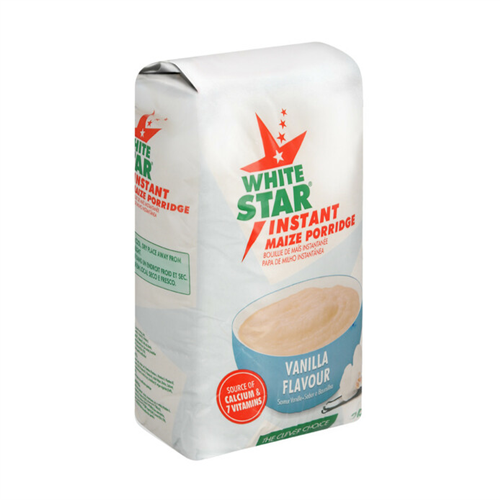 WHITE STAR MAIZE PORRIDGE – 1Kg (Vanilla Flavor)