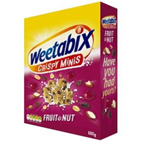 600G WEETABIX CRISPI MINIS FFRUIT & NUT