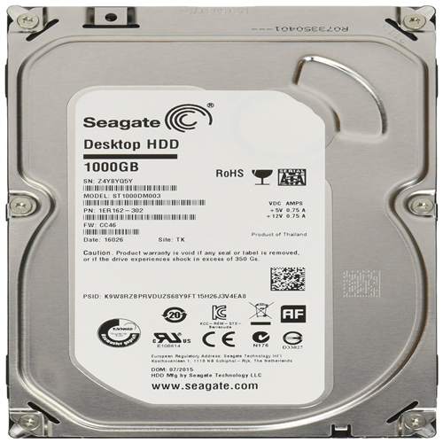 Seagate 1TB Desktop Hard Drive SATA 