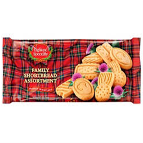 highland speciality family shortbread assortment 300g