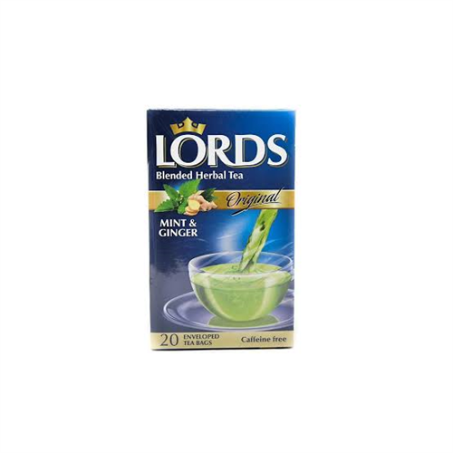 30G LORDS BLENDED HERBAL TEA AND MINT AND GINGER 