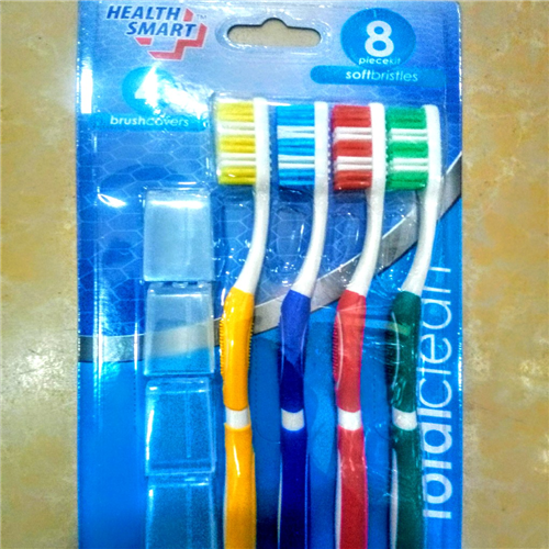 HEALTHSMART TOOTHBRUSH 4 PIECE KIT WITH CAPS SOFT