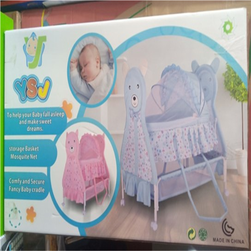 Share this product Foldable Patterned Convenient Baby Bed With Net And Stand
