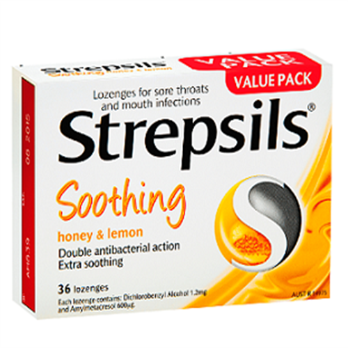 STREPSILS SOOTHING HONEY & LEMON