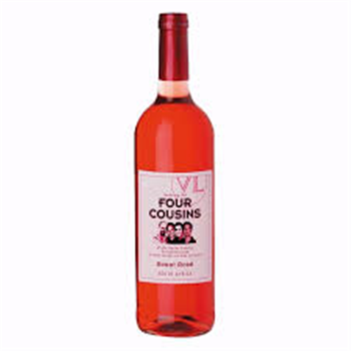 750ML FOUR COUSINS SWEET ROSE WINE-NON ALCOHOLIC
