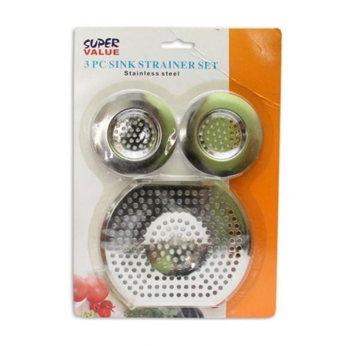 Super Value 3pc Sink Strainer Set