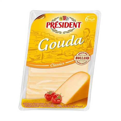 150G PRESIDENT GOUDA SLICE 