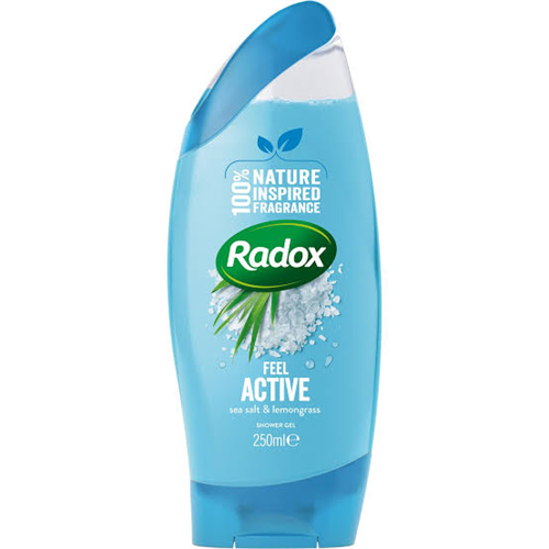 250ML RADOX SHOWER GEL FEEL ACTIVE