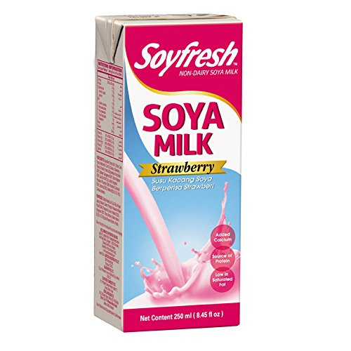 SoyFresh Non Dairy SOYA Milk with Strawberry, 1Ltr