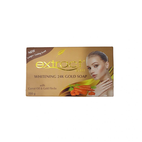 250G EXTRACT EXCLUSIVE WHITENING 24K GOLD SOAP 