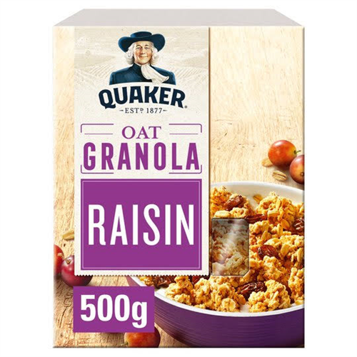 500G QUAKER OAT GRANOLA RAISIN