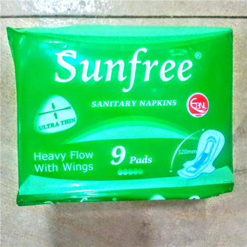 SUNFREE SANITARY NAPKINS HEAVY FLOW