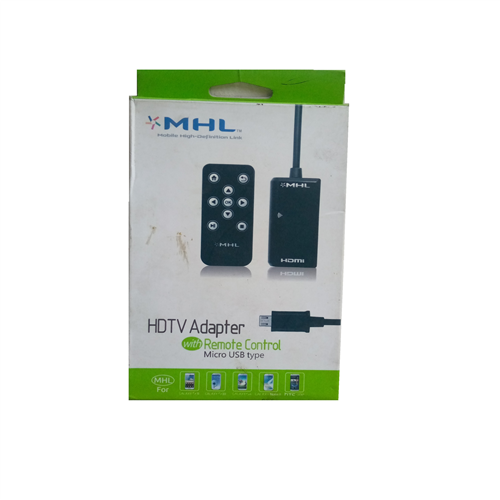 MHL HDTV ADAPTER WITH REMOTE CONTROL (MICRO USB TYPE)